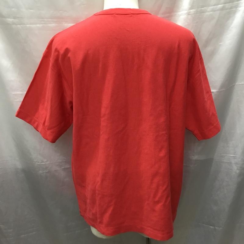 ベイフロー BAYFLOW Tシャツ 半袖 半袖カットソー プリントTシャツ クルーネックカットソー 4 ロゴ、文字 赤 / レッド /  メンズ USED 古着 中古 10114356