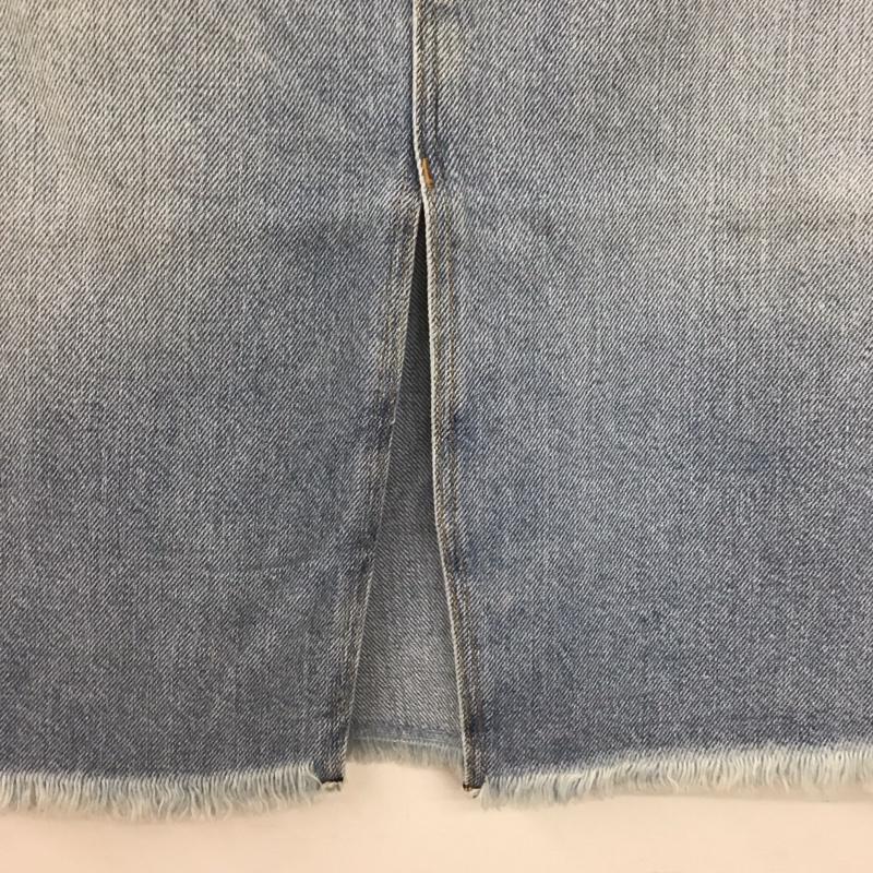 ザラ ZARA スカート ひざ丈スカート デニム タイト S 無地 水色 / ライトブルー /  レディース USED 古着 中古 10148428