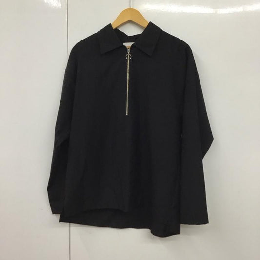 ステュディオス STUDIOUS シャツ、ブラウス 長袖 長袖シャツ 無地シャツ カラーシャツ プルオーバーシャツ 2 無地 黒 / ブラック /  メンズ USED 古着 中古 10130567