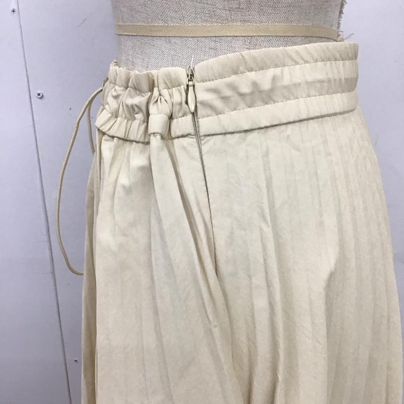 ザラ ZARA スカート ロングスカート ロングスカート フレアスカート カジュアルスカート プリーツスカート S 無地 ベージュ / ベージュ /  レディース USED 古着 中古 10124139