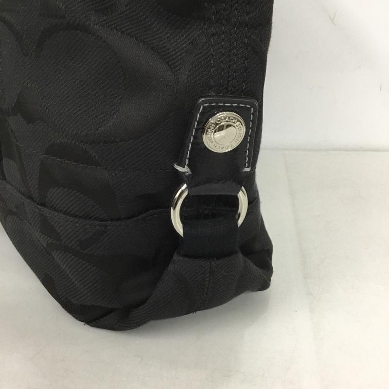 コーチ COACH トートバッグ トートバッグ F18844 シグネチャー 総柄 黒 / ブラック /  レディース USED 古着 中古 10143655