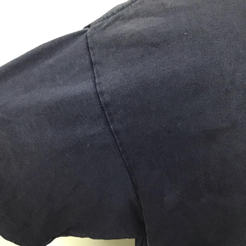 リーボック Reebok Tシャツ 半袖 クルーネック XL ロゴ、文字 紺 / ネイビー /  メンズ USED 古着 中古 10118316