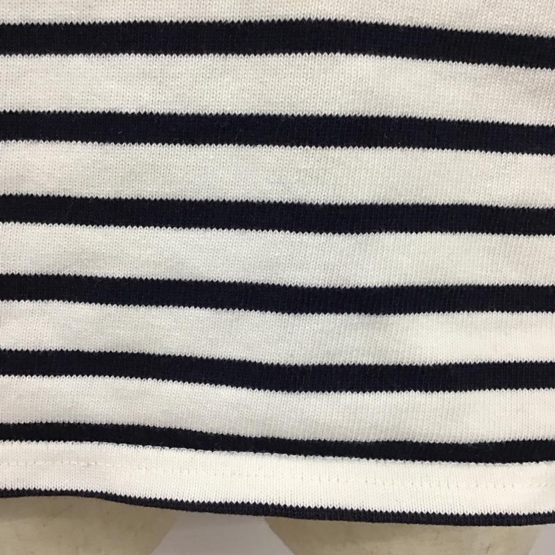 アデイインザライフ ユナイテッドアローズ A day in the life UNITED ARROWS カットソー 長袖 6212-699-0512 ボートネック M ボーダー柄 白 / ホワイト / X 紺 / ネイビー /  メンズ USED 古着 中古 10116816