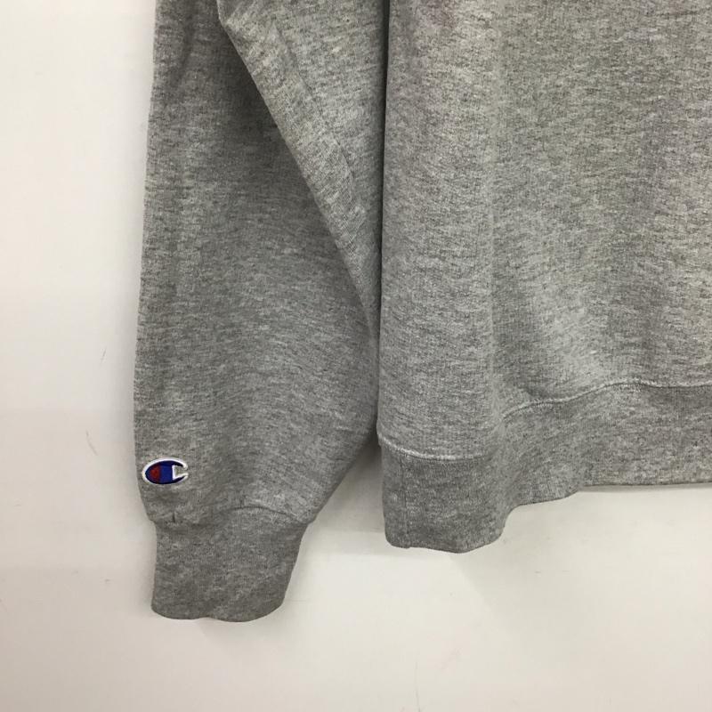 チャンピオン Champion パーカー 長袖 長袖パーカー プルオーバーパーカー スウェット M ロゴ、文字 灰 / グレー /  メンズ USED 古着 中古 10148482