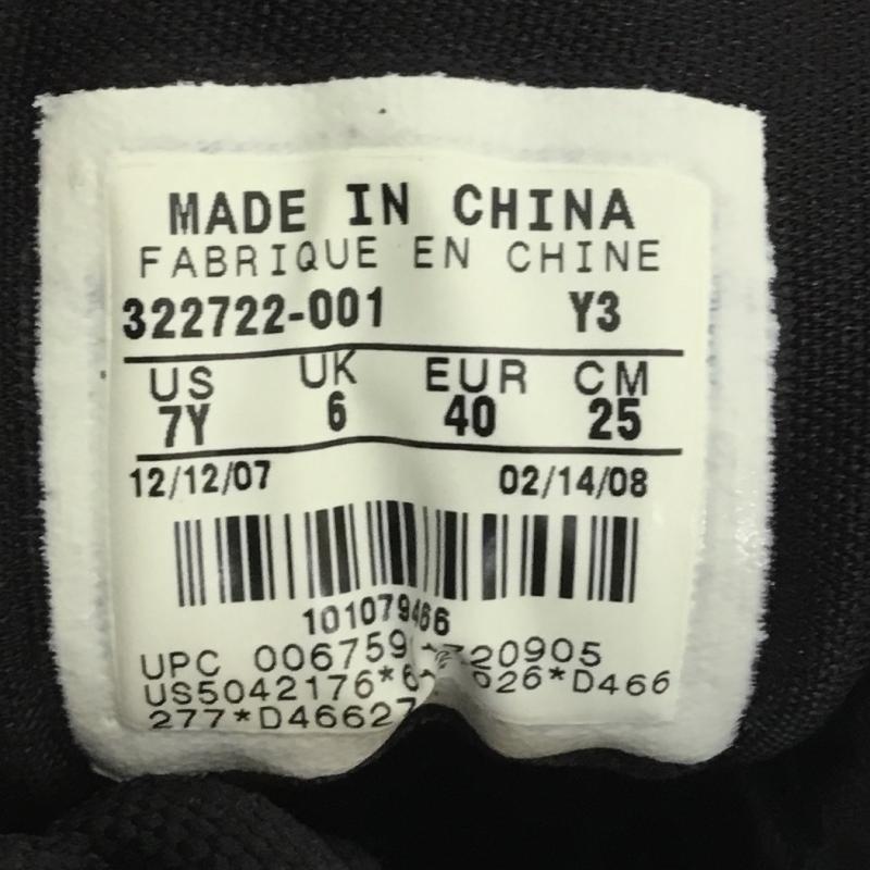 ナイキ NIKE スニーカー スニーカー 323940-991 25.0cm 無地 黒 / ブラック /  メンズ USED 古着 中古 10110557