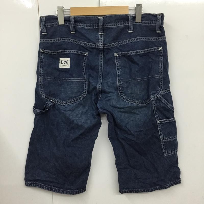 リー Lee パンツ デニム、ジーンズ 08288 ハーフパンツ ペインターパンツ 32 ロゴ、文字 青 / ブルー /  メンズ USED 古着 中古 10119852