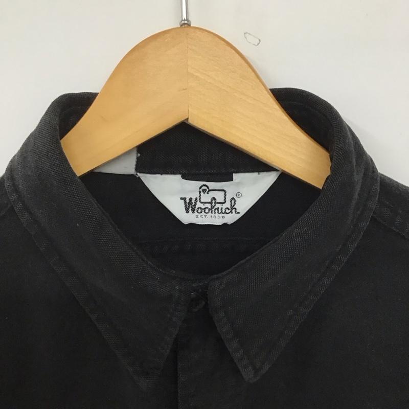ウールリッチ WOOLRICH シャツ、ブラウス 長袖 長袖シャツ 無地シャツ カラーシャツ 無地 黒 / ブラック /  メンズ USED 古着 中古 10146988