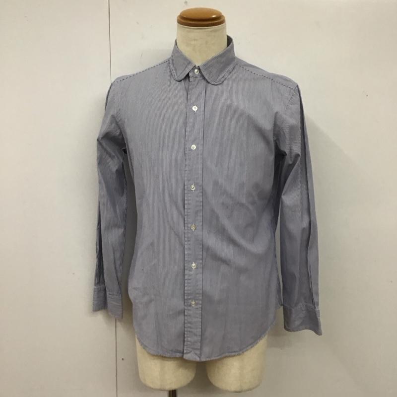 ポロバイラルフローレン Polo by RALPH LAUREN シャツ、ブラウス 長袖 長袖シャツ カラーシャツ ストライプシャツ 長袖カットソー L ストライプ 白 / ホワイト / X 青 / ブルー /  メンズ USED 古着 中古 10112805