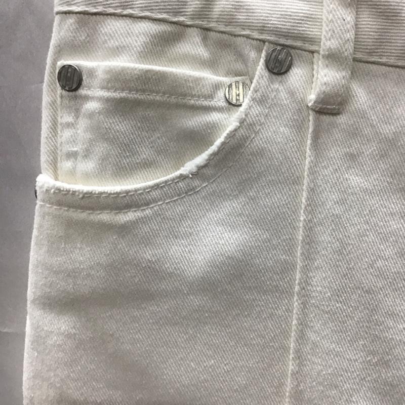 ムルーア MURUA ボトムス ボトムス 012110700901-02 フレアパンツ タグ付き 1 無地 白 / ホワイト /  レディース USED 古着 中古 10115458