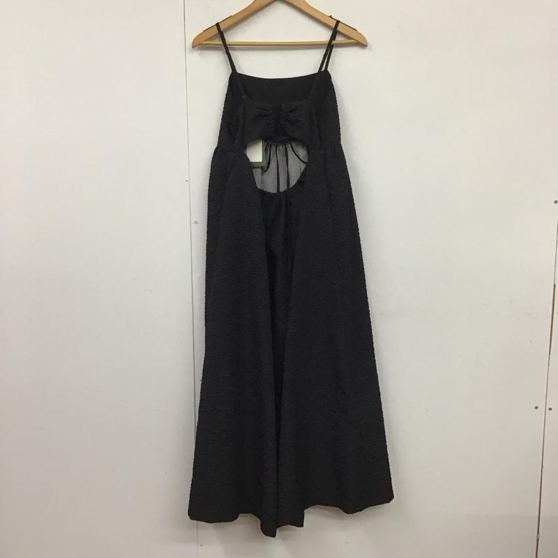 フリークスストア FREAK S STORE ワンピース ロングスカート フクレジャガードBOキャミOP FREE 無地 黒 / ブラック /  レディース USED 古着 中古 10131481