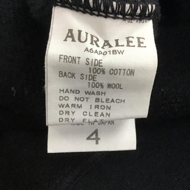 オーラリー AURALEE トレーナー 長袖 長袖トレーナー スウェット クルーネック プルオーバー 4 無地 黒 / ブラック /  メンズ USED 古着 中古 10146234