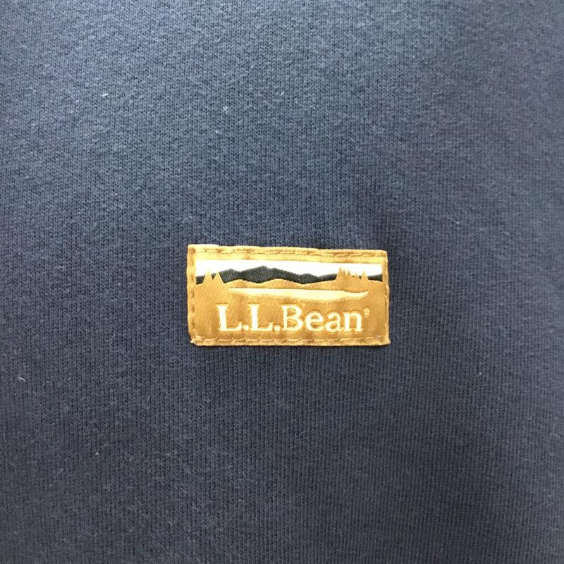 エルエルビーン L.L.Bean パーカー 長袖 長袖パーカー フード付きパーカー 裏地ボア トレーナー ジップアップパーカー L ロゴ、文字 紺 / ネイビー /  メンズ USED 古着 中古 10121803