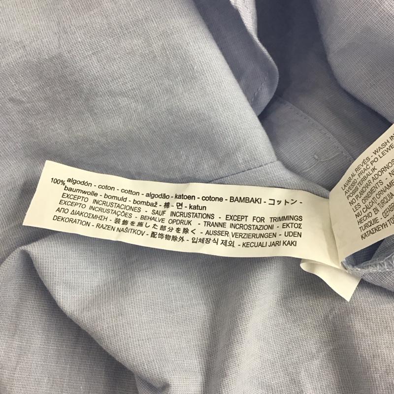 ザラ ZARA シャツ、ブラウス 長袖 S 無地 水色 / ライトブルー /  レディース USED 古着 中古 10151197