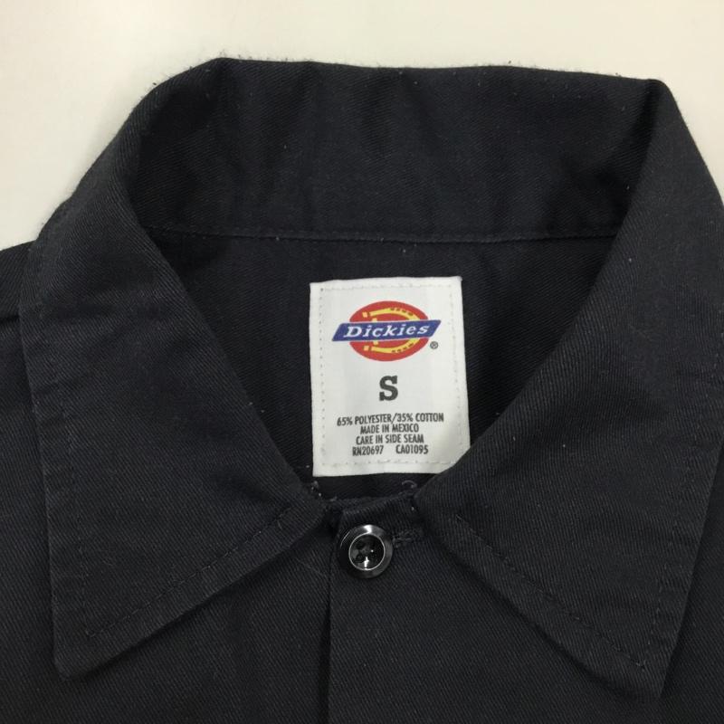 ディッキーズ Dickies シャツ、ブラウス 半袖 1574BK ワークシャツ S 無地 黒 / ブラック /  メンズ USED 古着 中古 10112389