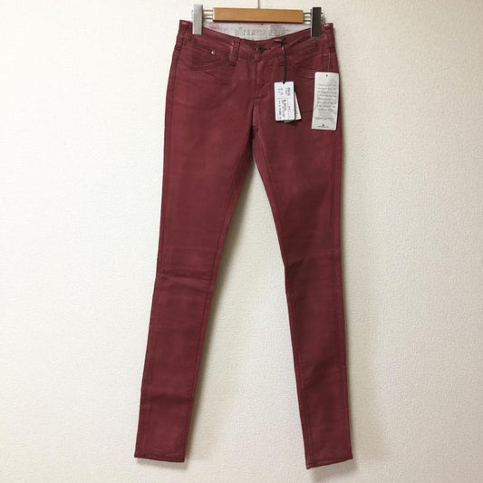 パラスコ PARASUCO パンツ デニム、ジーンズ 無地 赤 / レッド /  メンズ USED 古着 中古 10004112