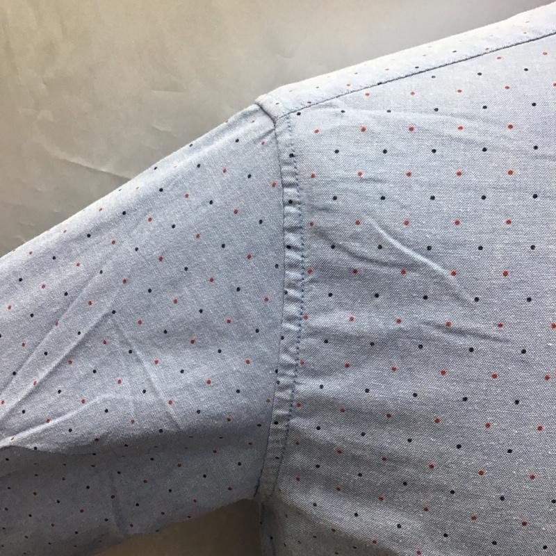 グローバルワーク GLOBAL WORK シャツ、ブラウス 長袖 長袖シャツ カラーシャツ ポケットシャツ 長袖カットソー ドットシャツ M ドット インディゴ / インディゴ /  メンズ USED 古着 中古 10116870