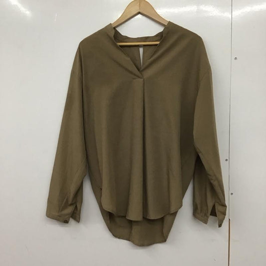 アズールバイマウジー AZUL BY MOUSSY シャツ、ブラウス 長袖 250FAB30-294G BACK TWIST SKIPPER L/S SH M 無地 ベージュ / ベージュ /  レディース USED 古着 中古 10130196