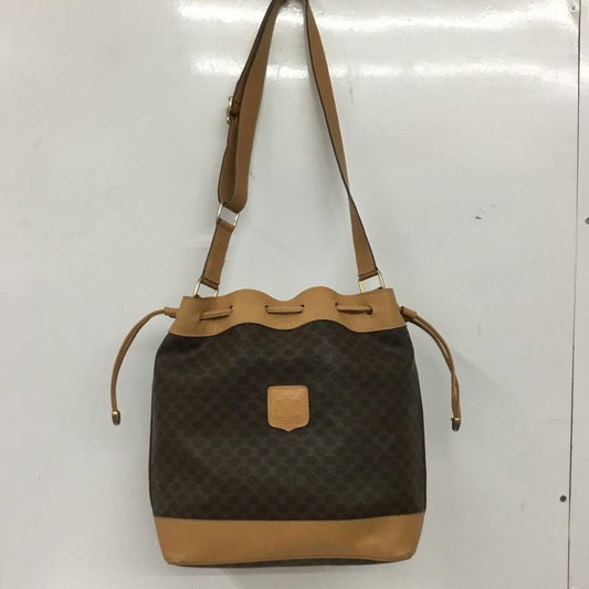 セリーヌ CELINE トートバッグ トートバッグ OLD マカダム 肩掛け 巾着型 総柄 茶 / ブラウン /  レディース USED 古着 中古 10139103