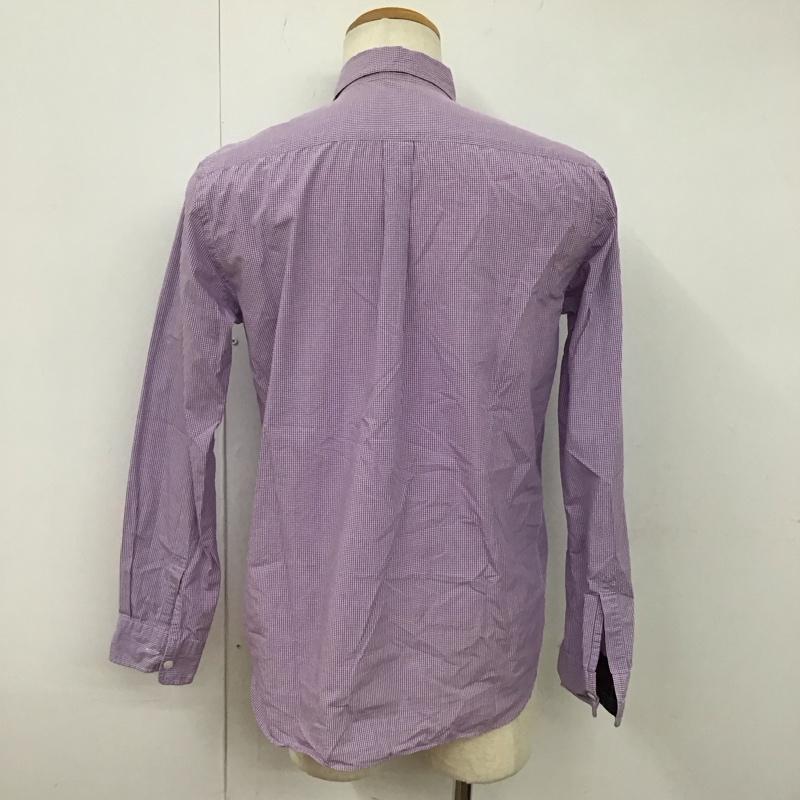 コムデギャルソンオム COMME des GARCONS HOMME シャツ、ブラウス 長袖 ボタンダウンシャツ M チェック 白 / ホワイト / X 紫 / パープル /  メンズ USED 古着 中古 10128263