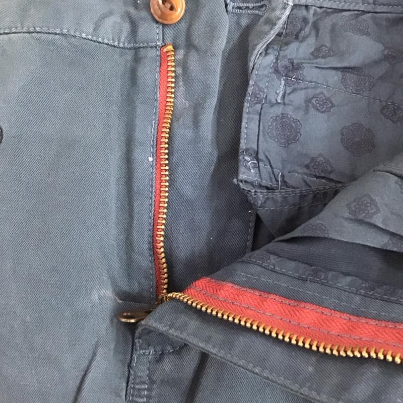 ブルックスブラザーズ BROOKS BROTHERS パンツ チノパン 86969-026 刺繍 Ｗ31 L32 31インチ 総柄 紺 / ネイビー /  メンズ USED 古着 中古 10111213