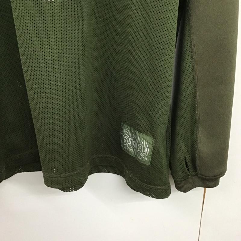 テンダーロイン TENDERLOIN カットソー 長袖 長袖カットソー クルーネック ラグラン XL ロゴ、文字 カーキ / カーキ /  メンズ USED 古着 中古 10141704
