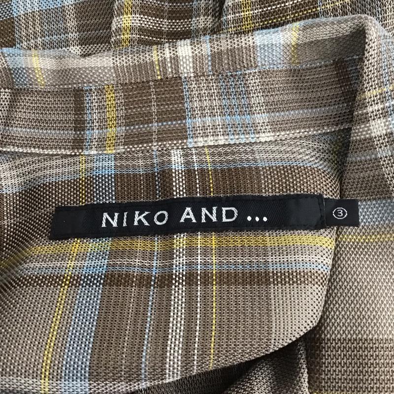 ニコアンド niko and... シャツ、ブラウス 半袖 半袖 3 チェック マルチカラー / マルチカラー /  メンズ USED 古着 中古 10110427