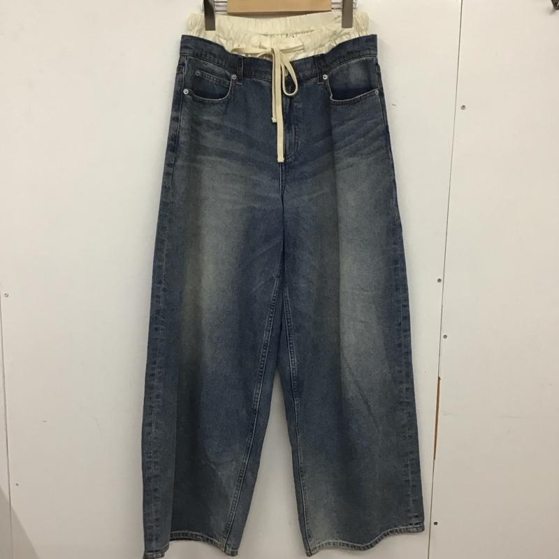 トゥデイフル TODAYFUL パンツ デニム、ジーンズ 12411402 Layered Waist Denim 26インチ 無地 水色 / ライトブルー /  レディース USED 古着 中古 10134233