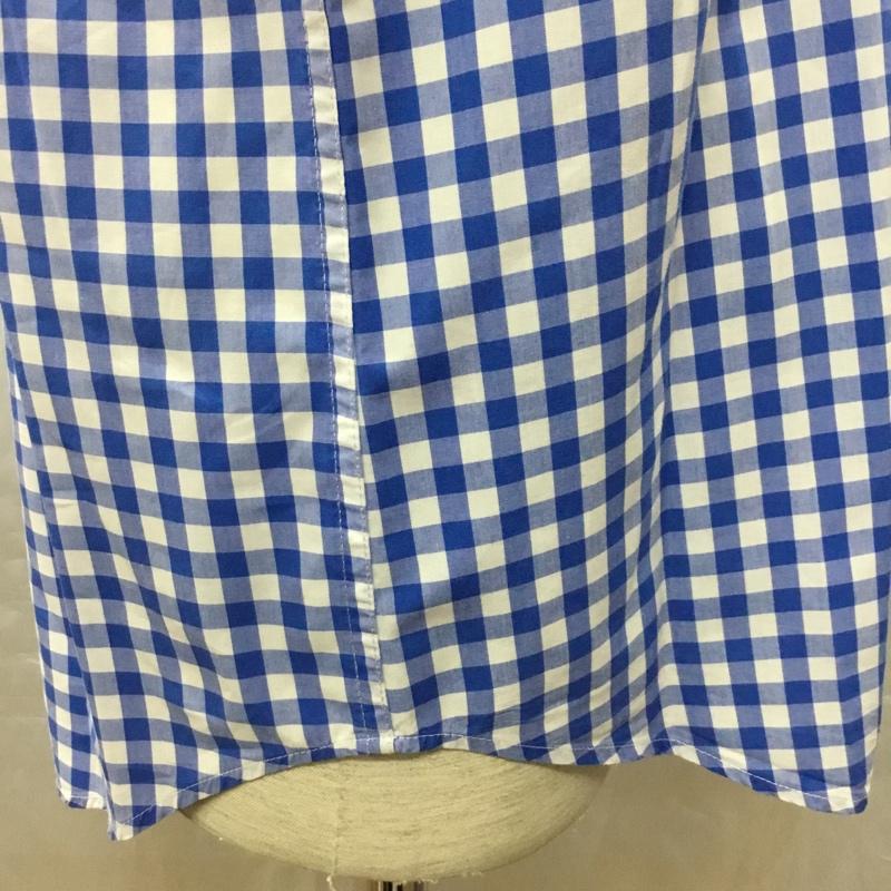 バーニーズ ニューヨーク BARNEYS NEWYORK シャツ、ブラウス 長袖 長袖シャツ カラーシャツ 長袖カットソー チェックシャツ M チェック 白 / ホワイト / X 青 / ブルー /  メンズ USED 古着 中古 10119401