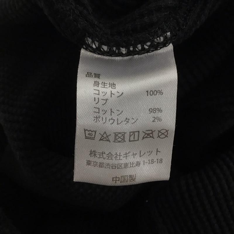 フルーツオブザルーム FRUIT OF THE LOOM カットソー 長袖 長袖カットソー 無地カットソー クルーネック ワッフル M 無地 黒 / ブラック /  メンズ USED 古着 中古 10143458
