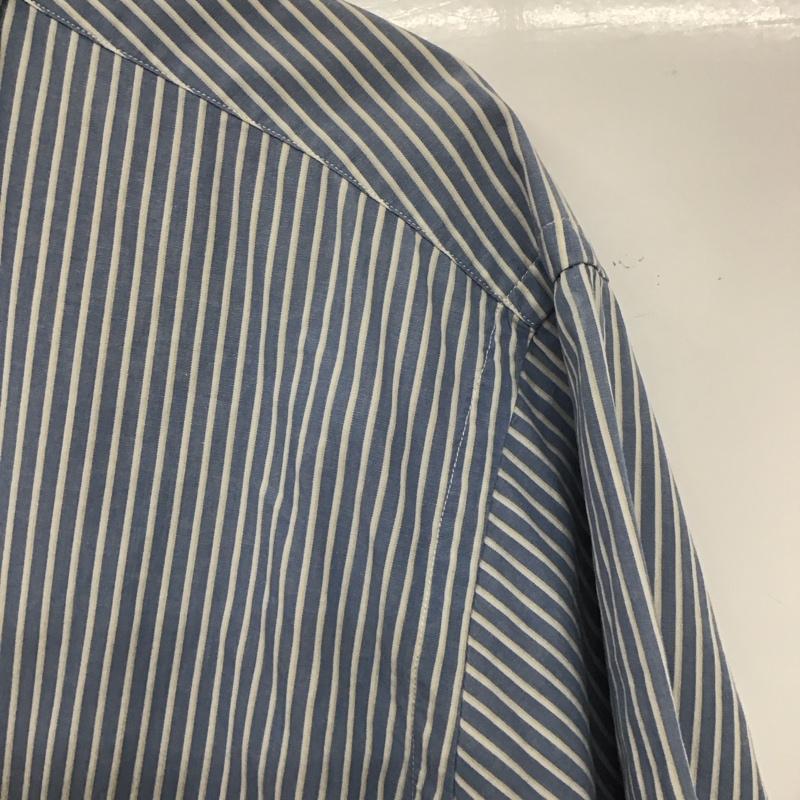 ノーティカ NAUTICA シャツ、ブラウス 半袖 半袖シャツ ストライプシャツ ボタンダウンシャツ L ストライプ 水色 / ライトブルー /  メンズ USED 古着 中古 10133129
