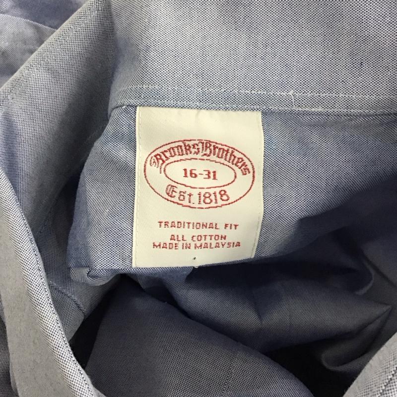 ブルックスブラザーズ BROOKS BROTHERS シャツ、ブラウス 長袖 長袖シャツ カラーシャツ ポケットシャツ 長袖カットソー 無地 水色 / ライトブルー /  メンズ USED 古着 中古 10113012