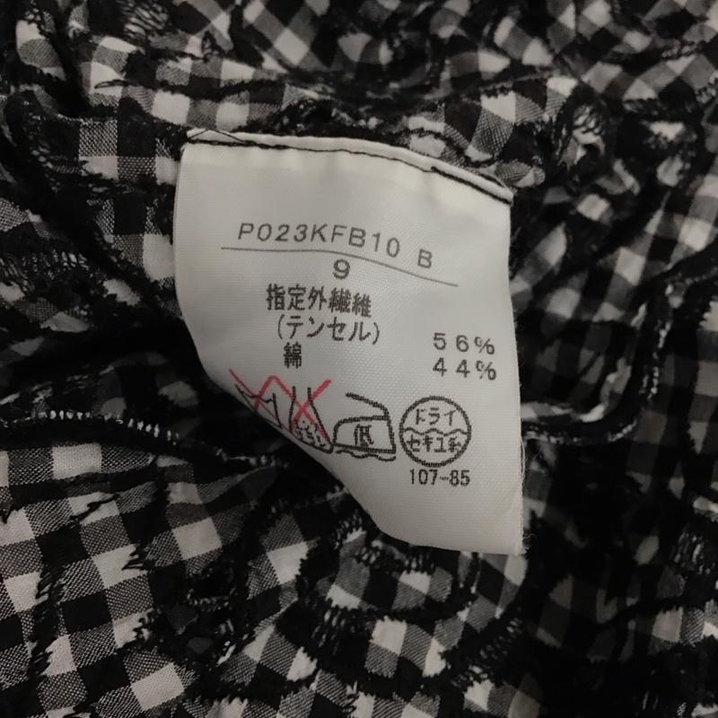 インゲボルグ INGEBORG ワンピース ミニスカート 半袖ワンピース フレアスカート クルーネック ミニスカート 刺繍 白 / ホワイト / X 黒 / ブラック /  レディース USED 古着 中古 10142680