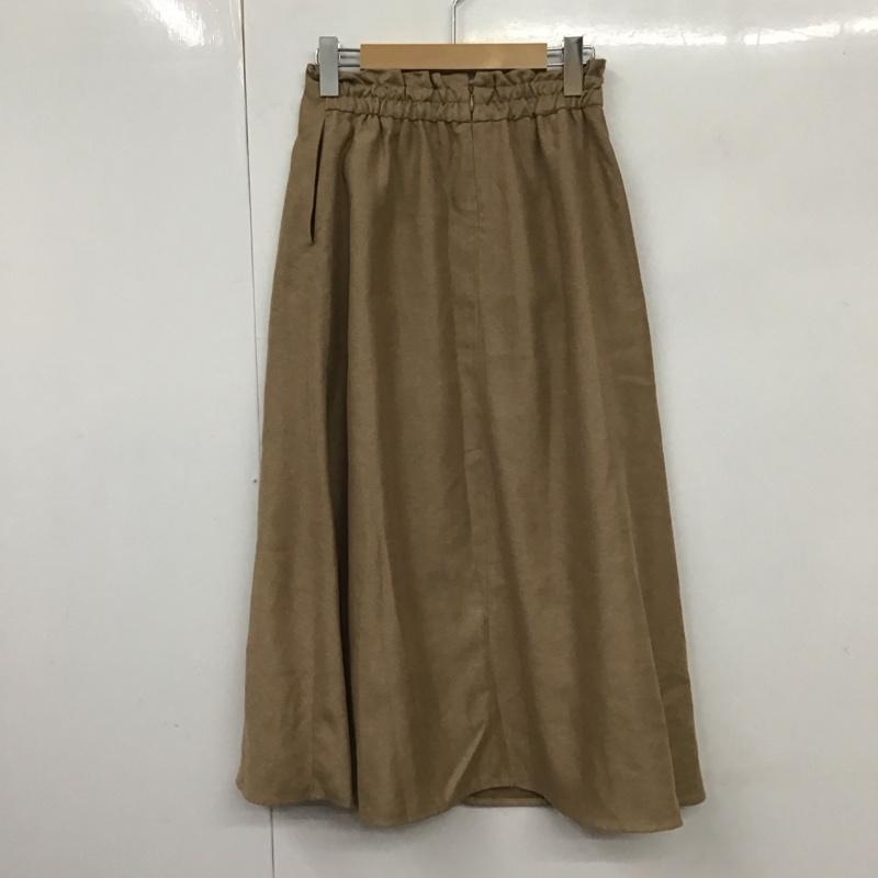アバハウス ABAHOUSE スカート ひざ丈スカート 34 無地 ベージュ / ベージュ /  レディース USED 古着 中古 10130400