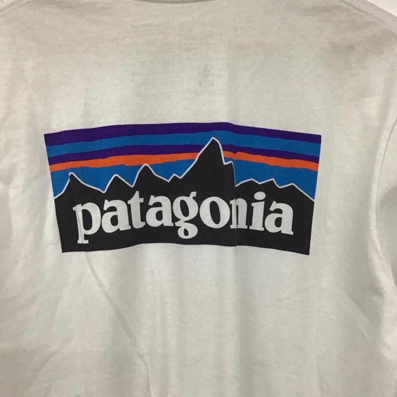 パタゴニア patagonia Tシャツ 半袖 39178sp19 プリントTシャツ クルーネックカットソー M ロゴ、文字 白 / ホワイト /  メンズ USED 古着 中古 10130576