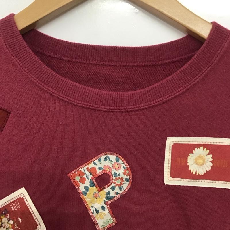 ピンクハウス PINK HOUSE トレーナー 長袖 無地 えんじ / ワインレッド /  レディース USED 古着 中古 10143381
