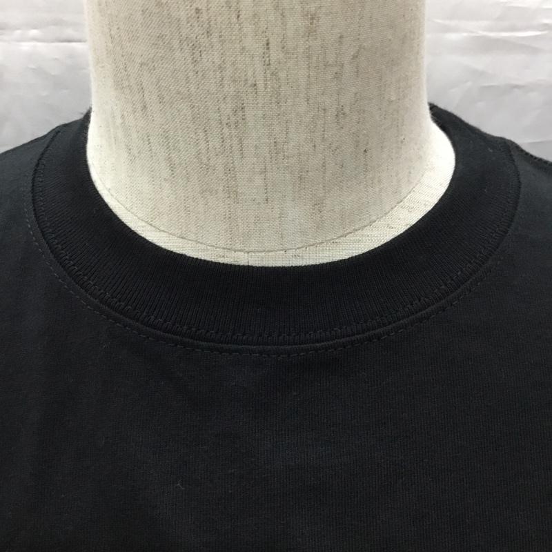 パブリュクス PUBLUX Tシャツ 半袖 半袖カットソー プリントTシャツ クルーネックカットソー L プリント 黒 / ブラック /  メンズ USED 古着 中古 10114045