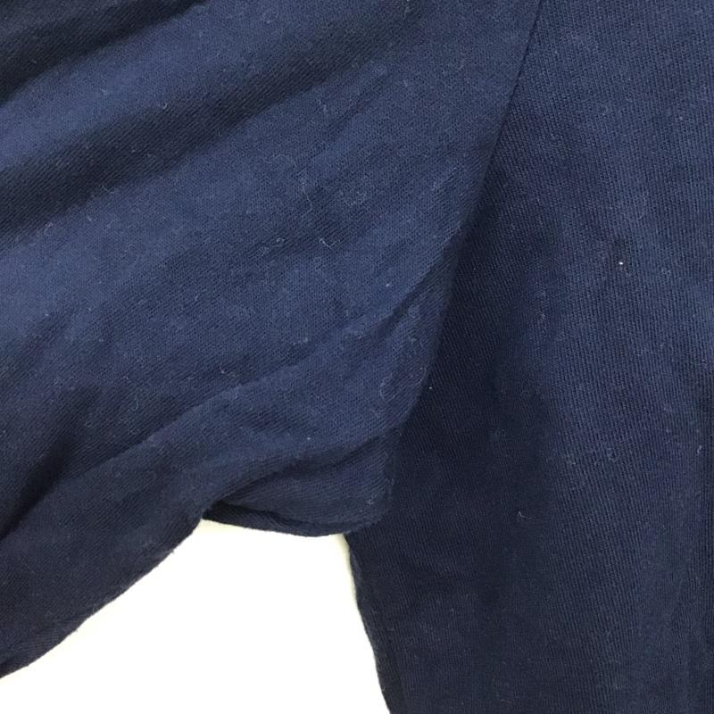 リーボック Reebok カットソー 長袖 長袖カットソー プリントカットソー クルーネック ロゴ、文字 紺 / ネイビー /  メンズ USED 古着 中古 10135856