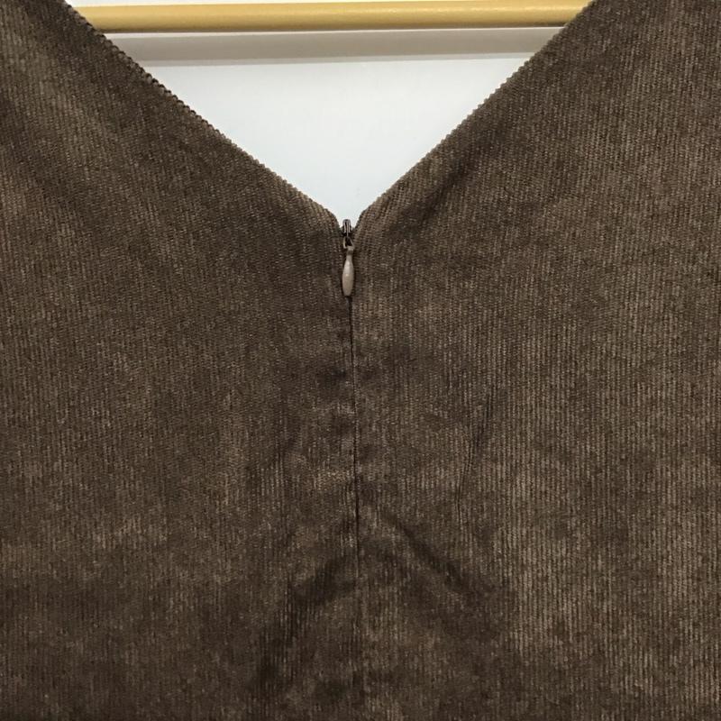 メルロー merlot ワンピース ロングスカート FREE 無地 茶 / ブラウン /  レディース USED 古着 中古 10130547