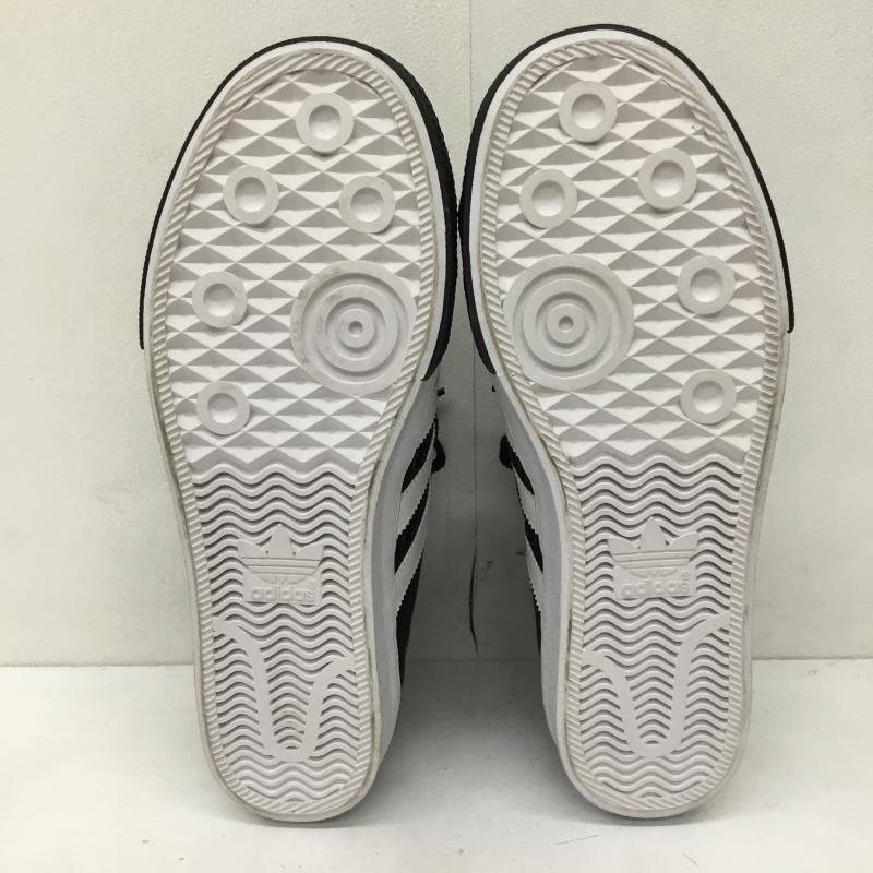 アディダス adidas スニーカー スニーカー 26.5cm ロゴ、文字 黒 / ブラック / X 白 / ホワイト /  メンズ USED 古着 中古 10141426