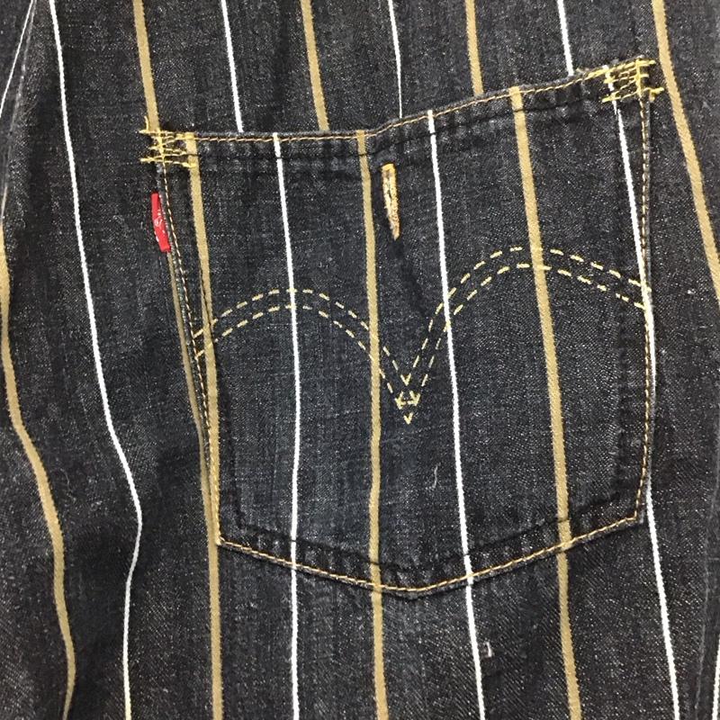 リーバイストラウスアンドコー Levi Strauss & co. パンツ デニム、ジーンズ デニムパンツ ワイドパンツ カジュアルパンツ 32インチ ストライプ マルチカラー / マルチカラー /  メンズ USED 古着 中古 10141925
