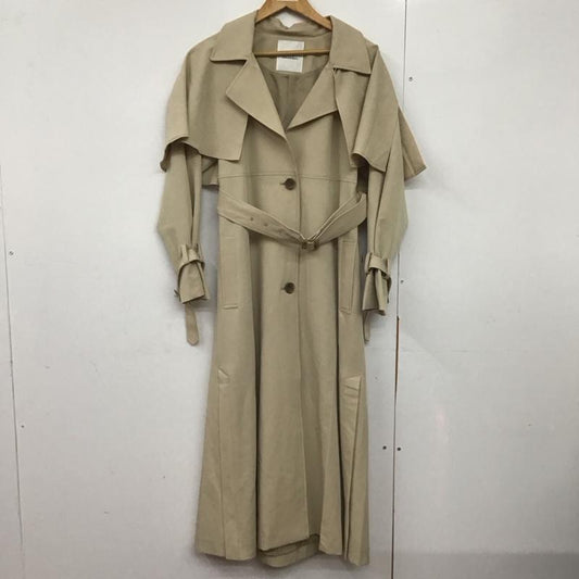 ダズリン dazzlin コート コート一般 022410000401-01 ケープフレアパステルトレンチコート ロングコート FREE 無地 ベージュ / ベージュ /  レディース USED 古着 中古 10143588