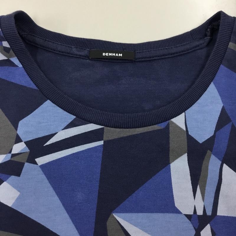 デンハム DENHAM Tシャツ 半袖 半袖カットソー プリントTシャツ クルーネックカットソー XS 総柄 マルチカラー / マルチカラー /  メンズ USED 古着 中古 10108970