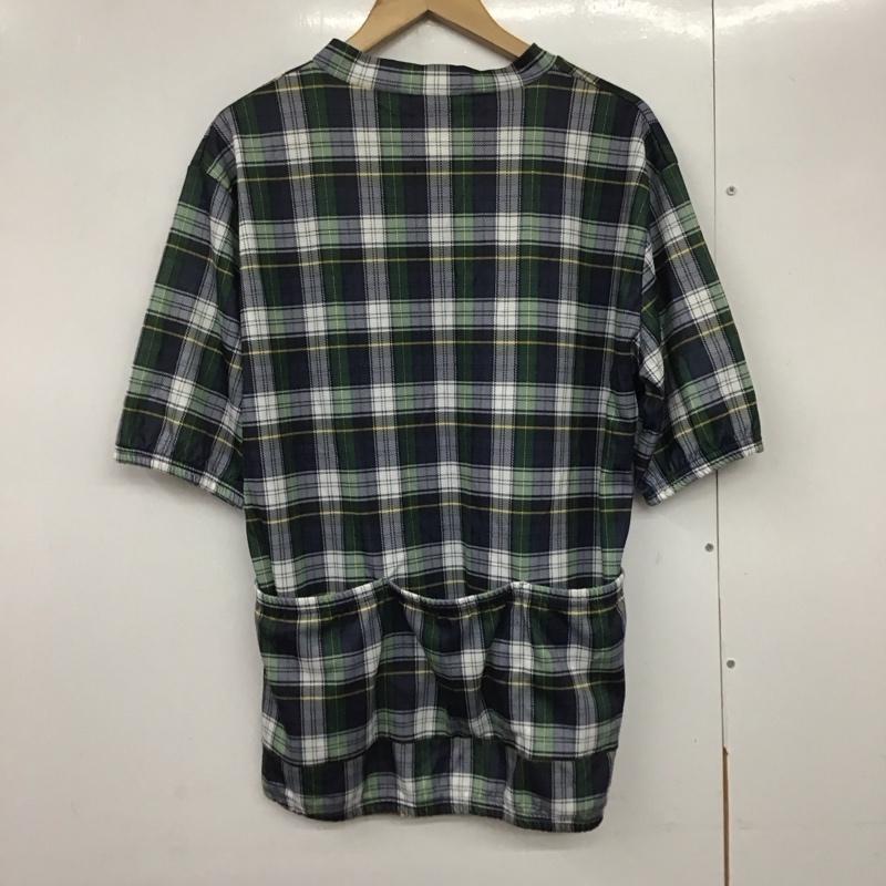 エルエルビーン L.L.Bean カットソー 半袖 半袖カットソー ジップアップネック プルオーバー 90s L チェック マルチカラー / マルチカラー /  メンズ USED 古着 中古 10141265