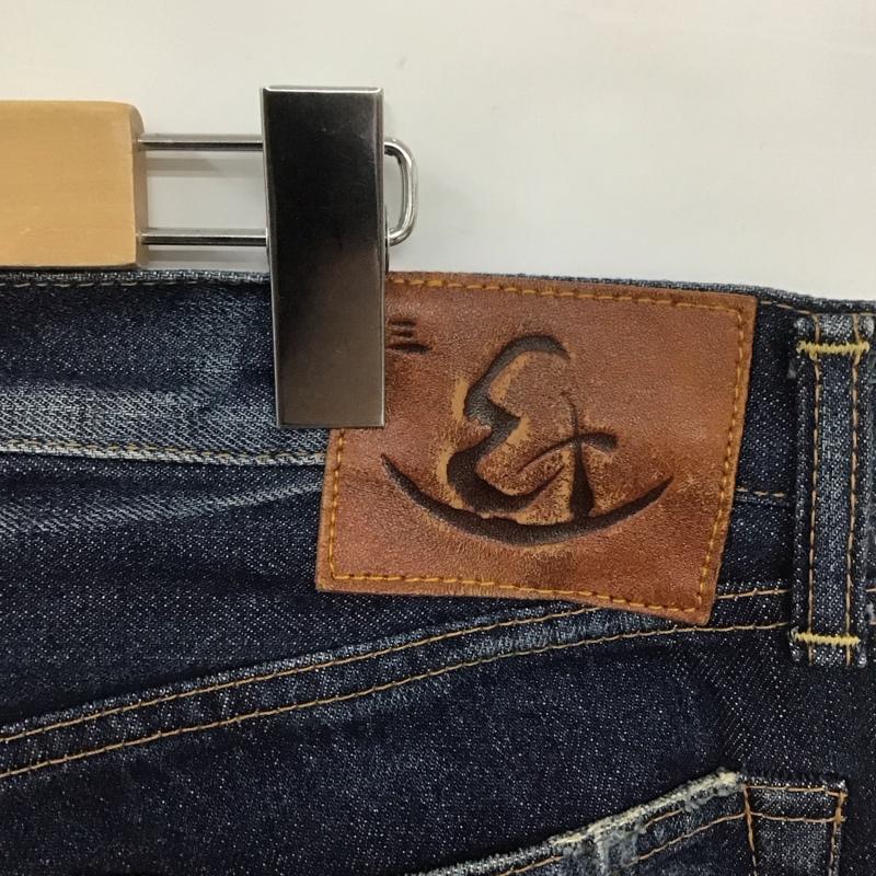 エターナル ETERNAL パンツ デニム、ジーンズ 53739 リメイクストレート5ポケットパンツ デニムパンツ ダメージ加工 36 無地 インディゴ / インディゴ /  メンズ USED 古着 中古 10108633