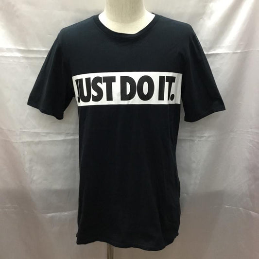 ナイキ NIKE Tシャツ 半袖 847632-010 NeckShortSleeve 半袖Tシャツ プリントTシャツ M ロゴ、文字 黒 / ブラック /  メンズ USED 古着 中古 10109461