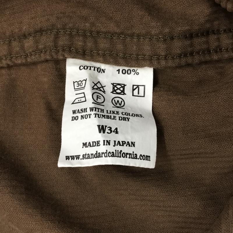 スタンダード カリフォルニア STANDARD CALIFORNIA パンツ ショートパンツ ショートパンツ ハーフパンツ カジュアルパンツ M 無地 茶 / ブラウン /  メンズ USED 古着 中古 10122380