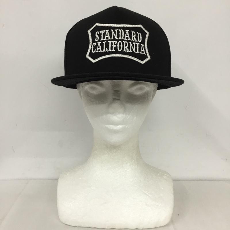 スタンダード カリフォルニア STANDARD CALIFORNIA 帽子 キャップ ロゴ ワッペン コットン ロゴ、文字 黒 / ブラック /  メンズ USED 古着 中古 10130416