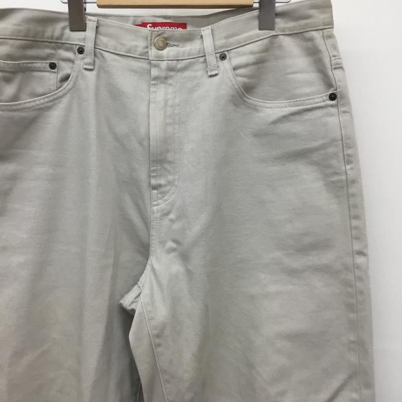 シュプリーム Supreme パンツ ワークパンツ、ペインターパンツ Baggy Jean 32インチ ロゴ、文字 灰 / グレー /  メンズ USED 古着 中古 10137612