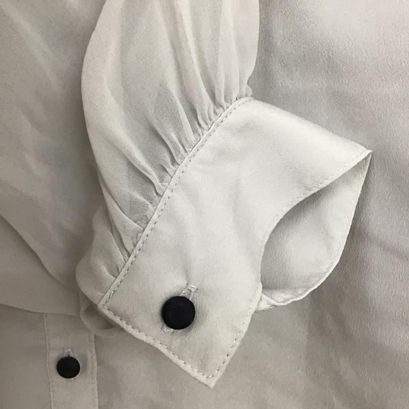 アクシーズファム axes femme シャツ、ブラウス 長袖 M 無地 灰 / グレー /  レディース USED 古着 中古 10150997