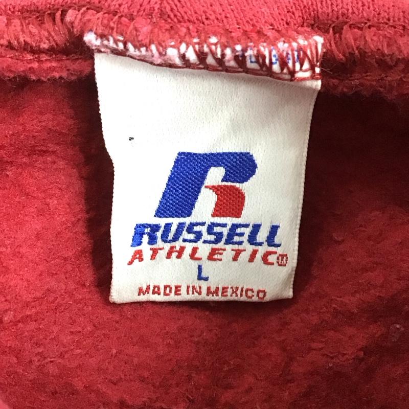 ラッセルアスレティック Russell Athletic パーカー 長袖 長袖パーカー プルオーバーパーカー スウェット L ロゴ、文字 えんじ / ワインレッド /  メンズ USED 古着 中古 10132070